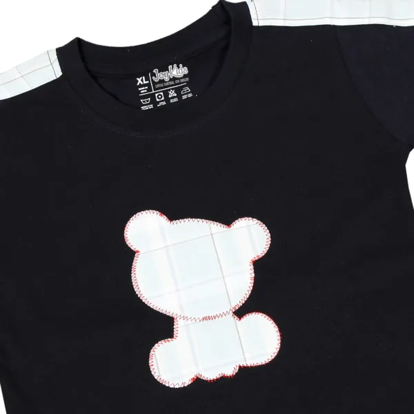 Joy Kids Baby Boy Two-Piece Set – Knit Top with Chest Embroidery & knit Bottom