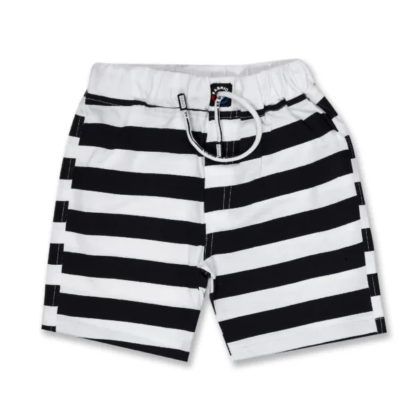 JOY KIDS Baby Boy Two-Piece Set – Knit Top with Chest Print & Stripe Printed Pant, Top.