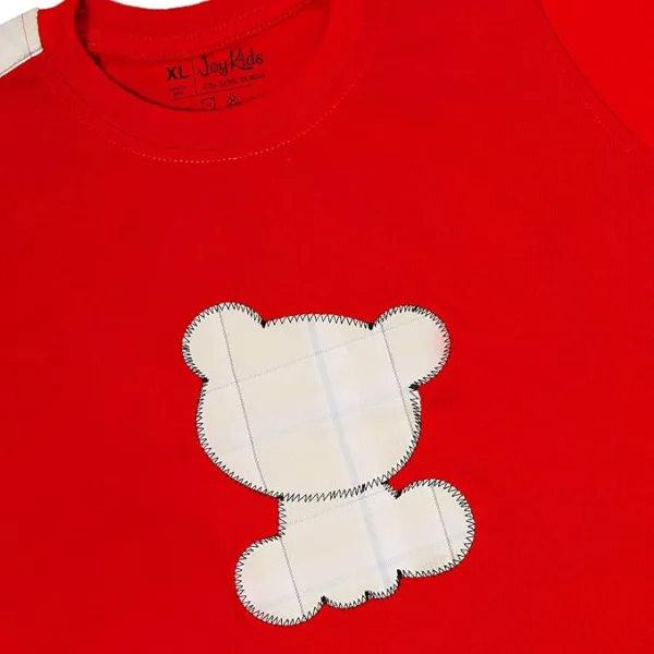 Joy Kids Baby Boy Two-Piece Set – Knit Top with Chest Embroidery & knit Bottom