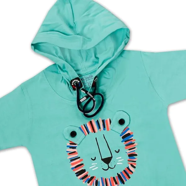 JOY KIDS Baby Boy Two-Piece Set – Knit Top with Chest Embroidery & Black Denim