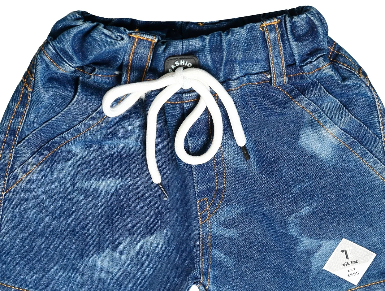 Joy Kids Baby Boys 'Keep Curious' Graphic T-Shirt and Denim Shorts Set, Casual Wear, 2-Piece Outfit